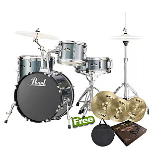 Pearl Roadshow RS584B/C 4-Piece Drum Set + Cymbals Pearl BRD 1